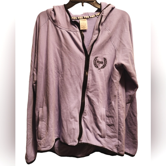 PINK Victoria's Secret Jackets & Blazers - Pink Victoria's Secret Blue Jacket Hoodie